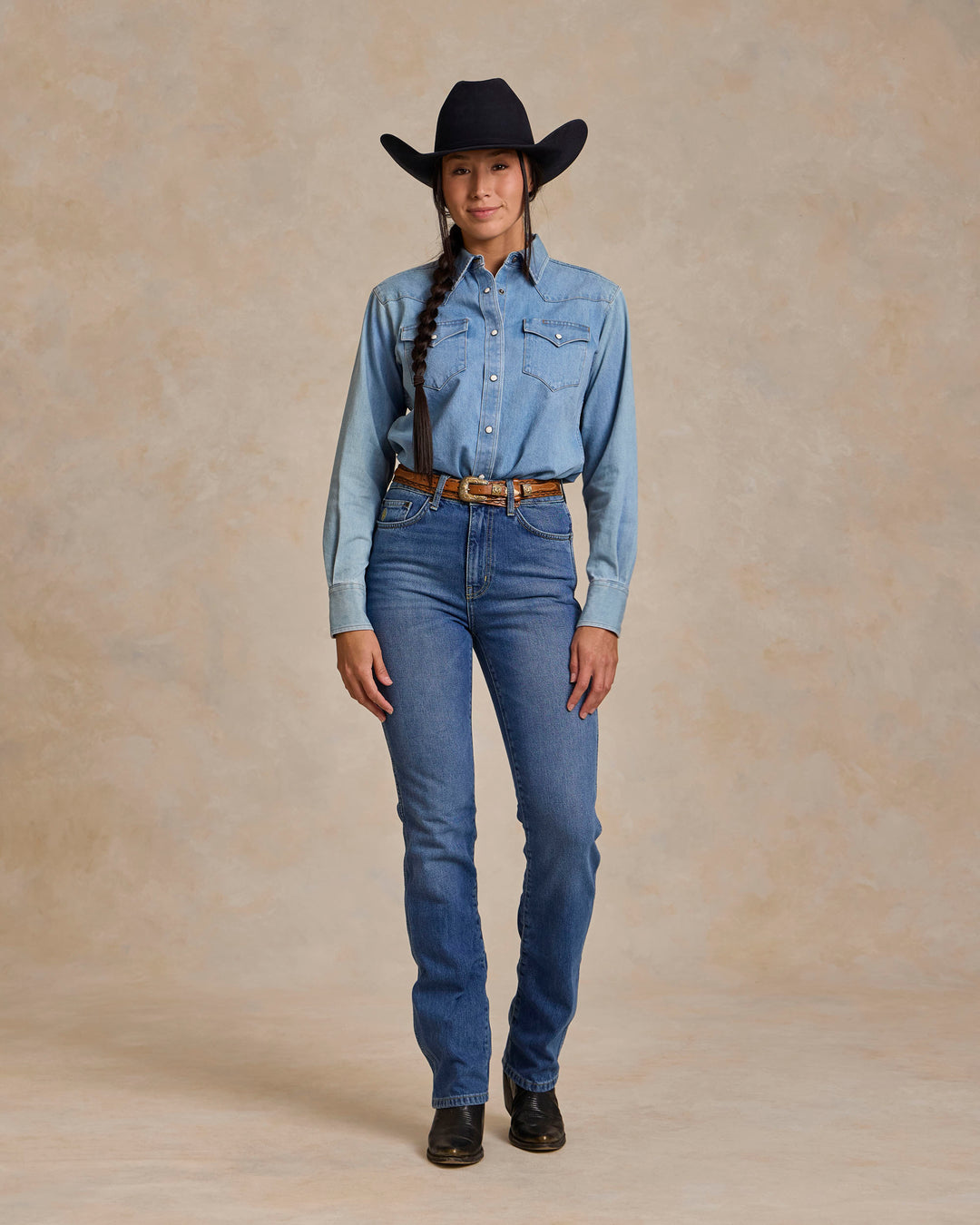 Women's Western Denim Pearl Snap - Schaefer Outfitter