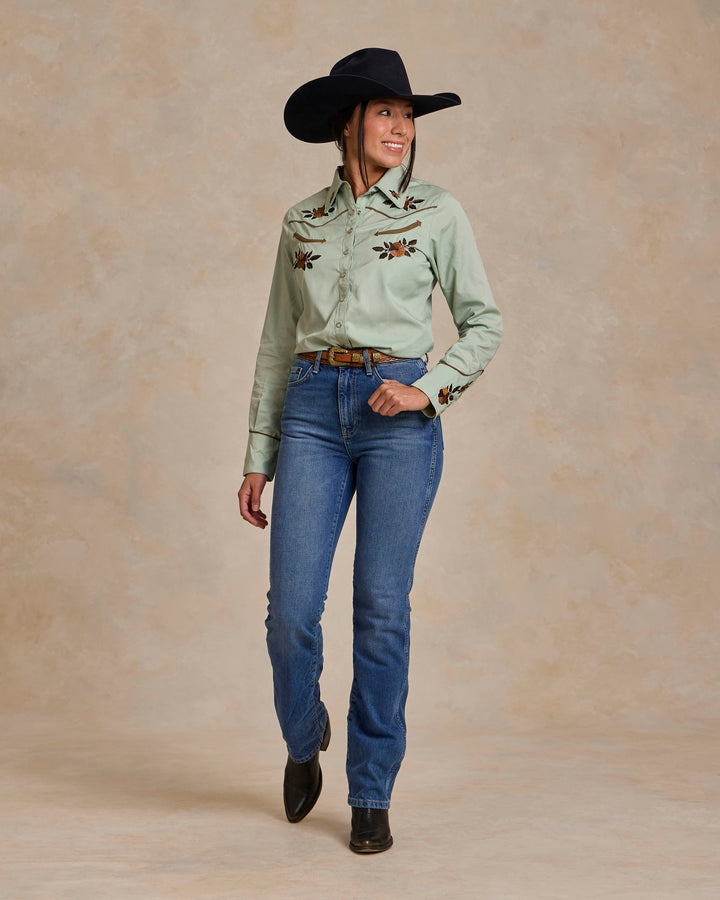 Women's Embroidered Snap Shirt - Schaefer Outfitter