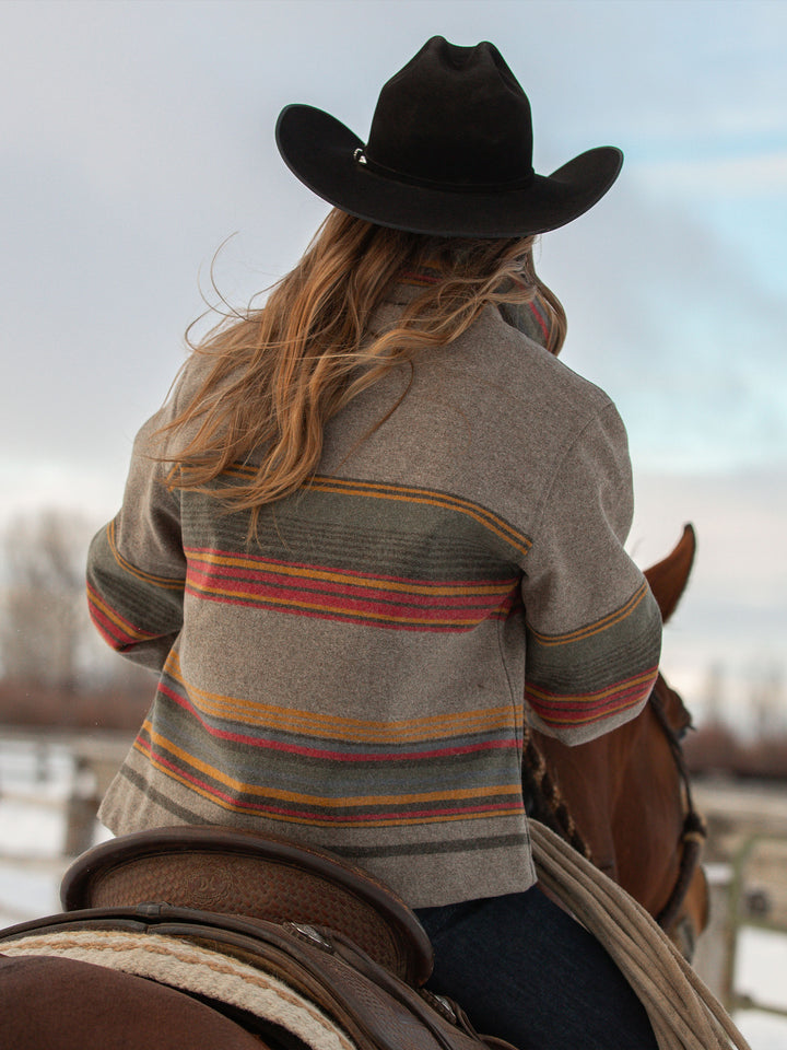 Women's Las Cruces Jacket With Leather Collar - Schaefer Outfitter