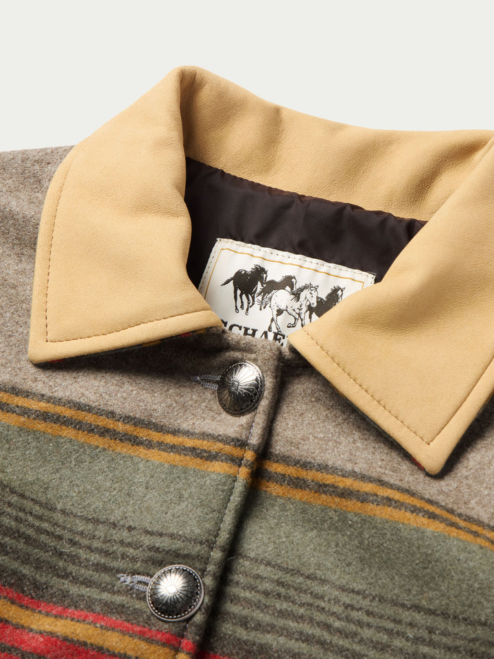 Women's Las Cruces Jacket With Leather Collar - Schaefer Outfitter