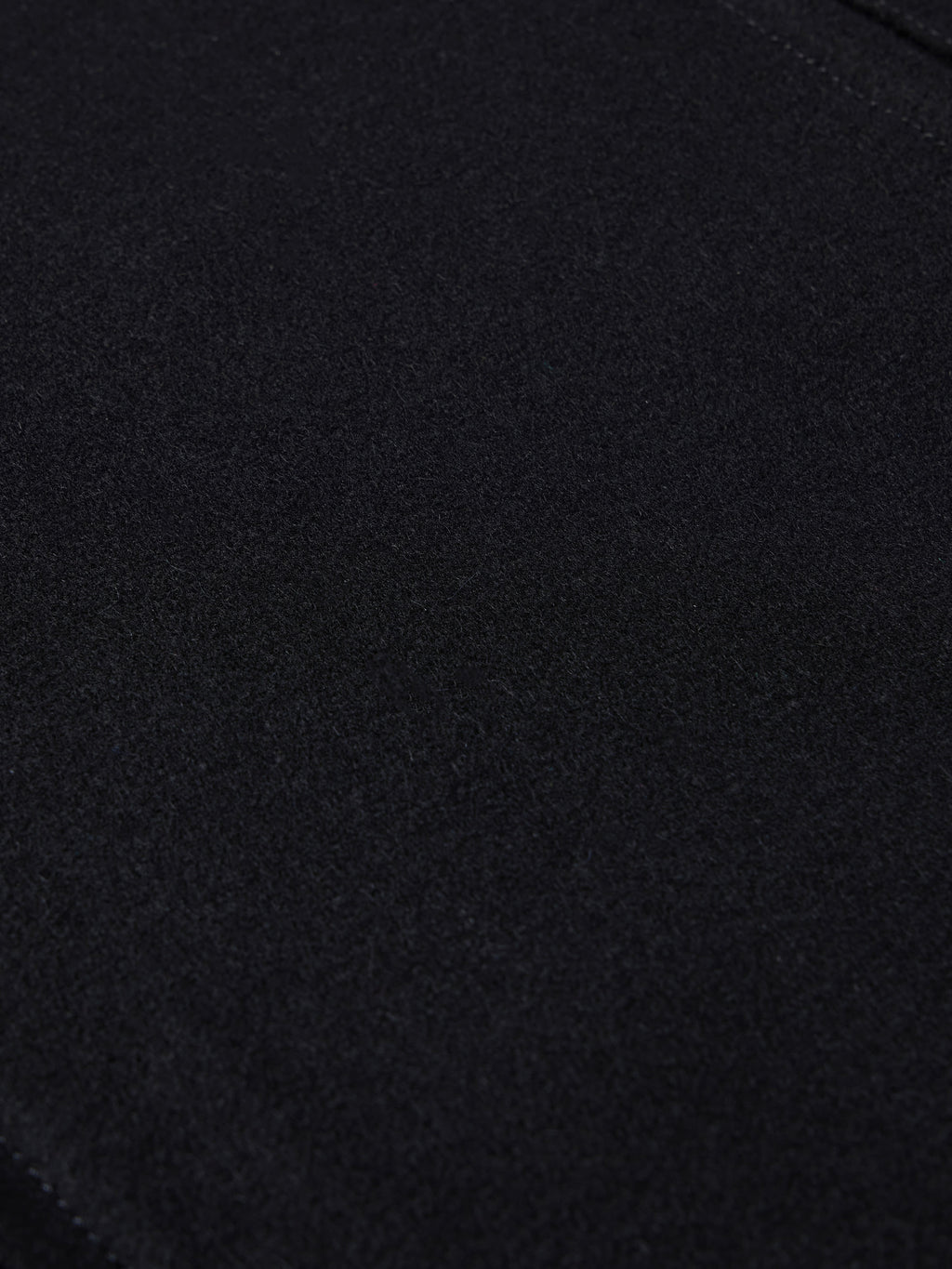 Close-up of black wool vest fabric texture