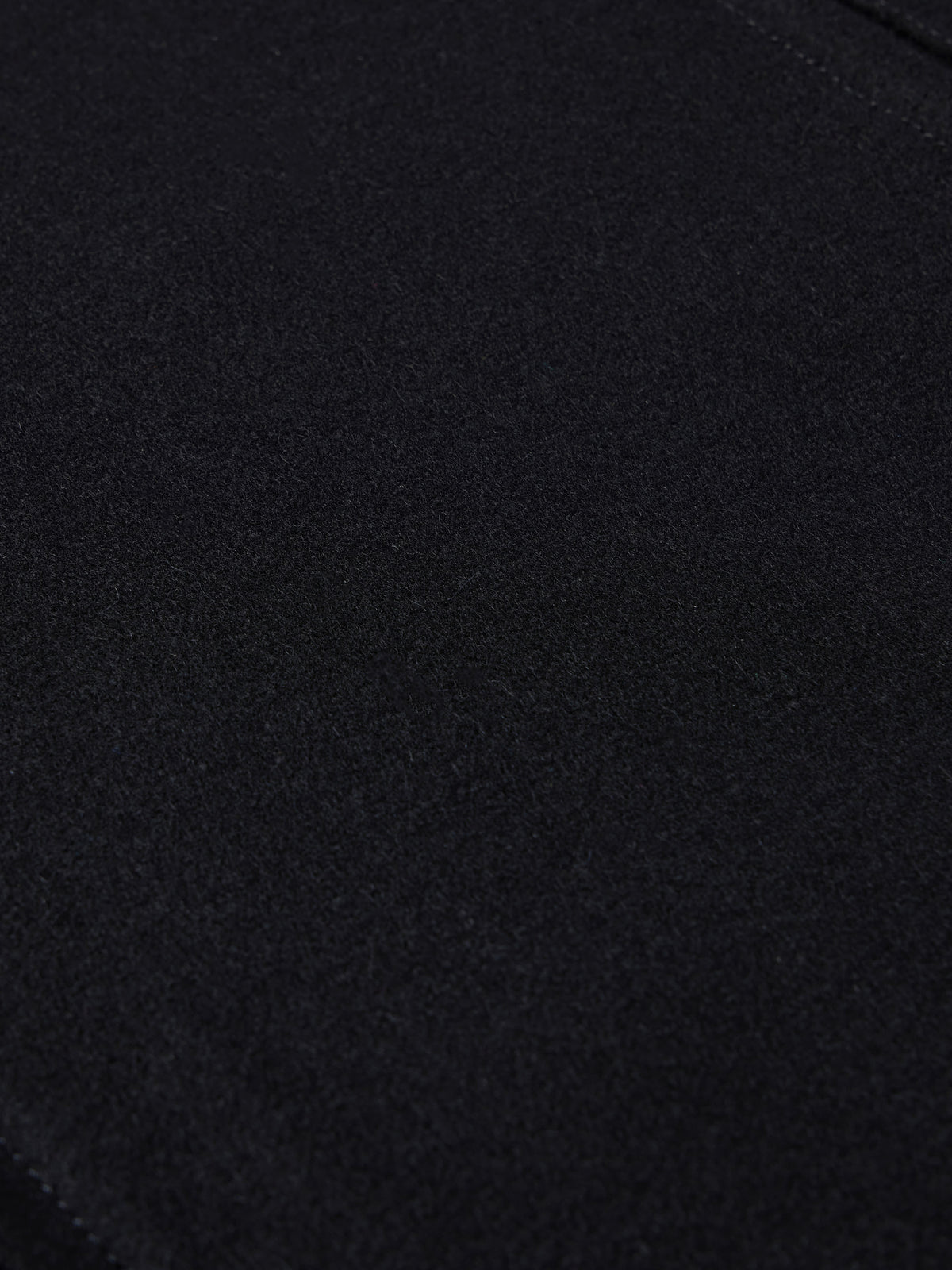 Close-up of black wool vest fabric texture