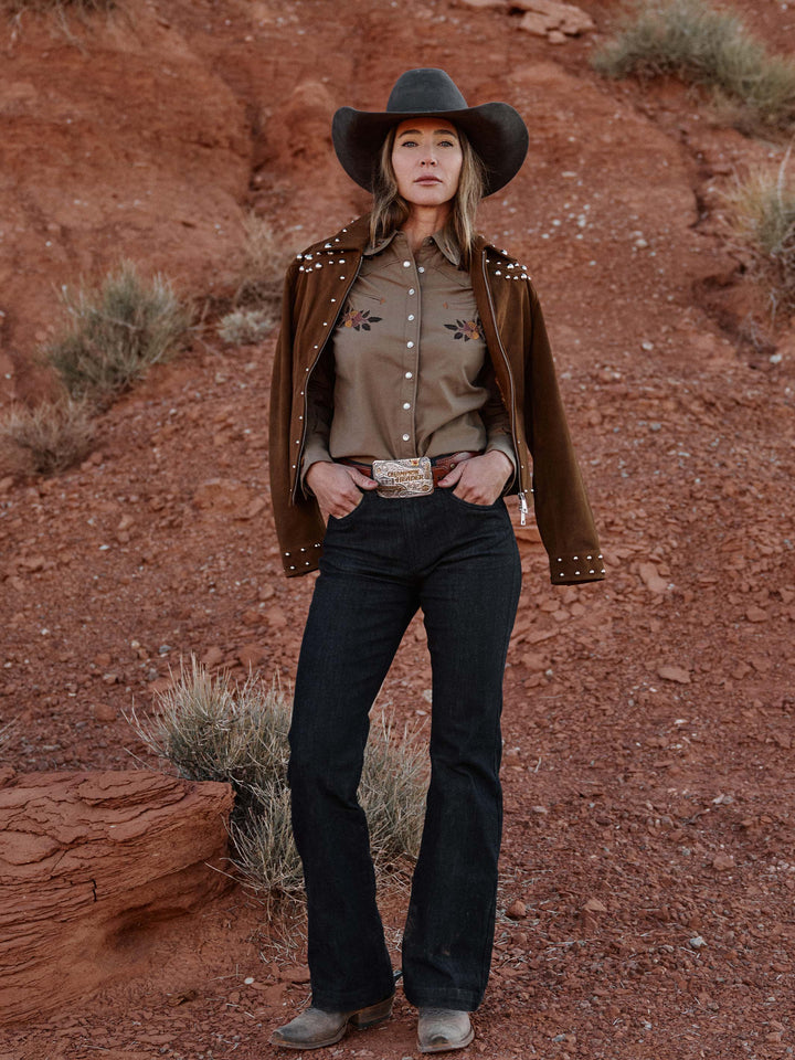Women's Studded Suede Jacket - Schaefer Outfitter