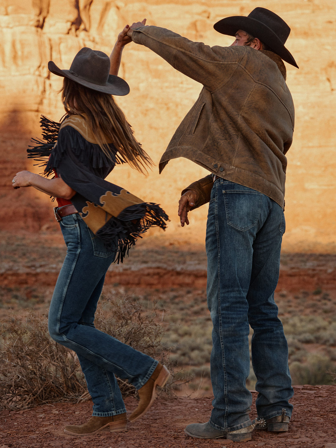 Women's Suede Fringe Cape - Schaefer Outfitter
