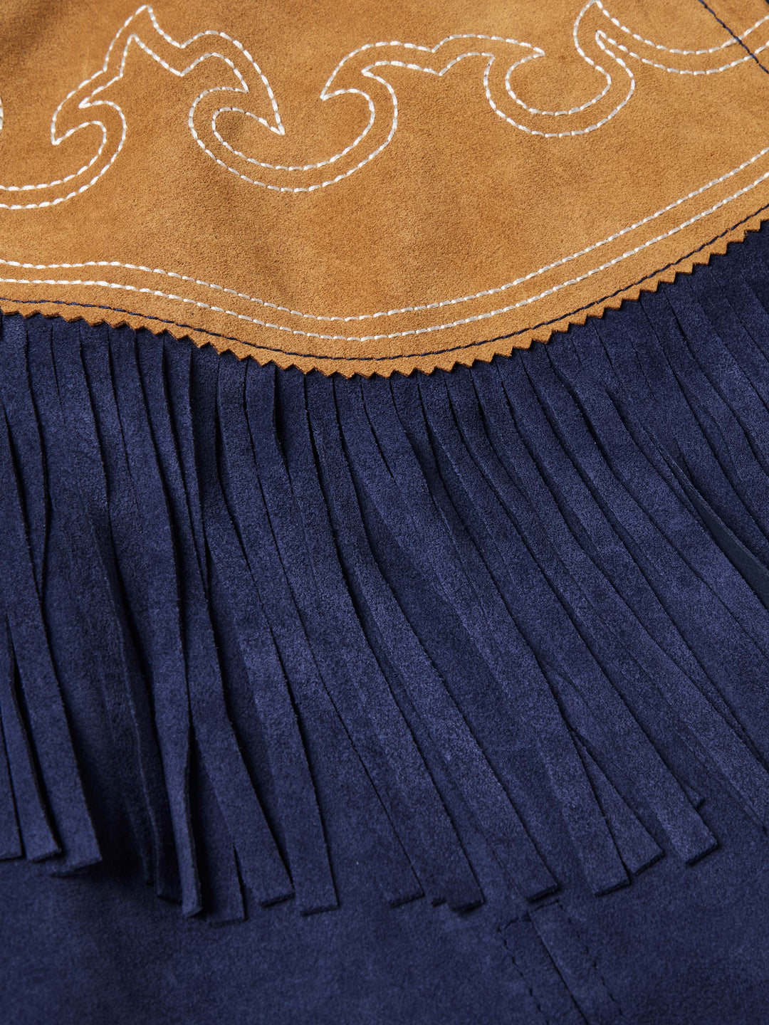 Women's Suede Fringe Cape - Schaefer Outfitter