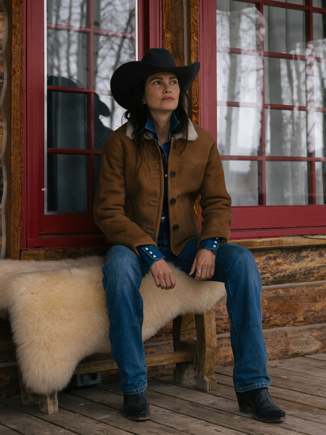 Women's Shearling Jacket - Schaefer Outfitter