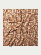 Rose paisley wild rag fabric swatch with detailed paisley motifs