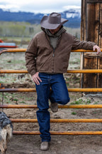 Ranch Hand® Reserve dungarees, dark blue denim with straight legs and front pockets